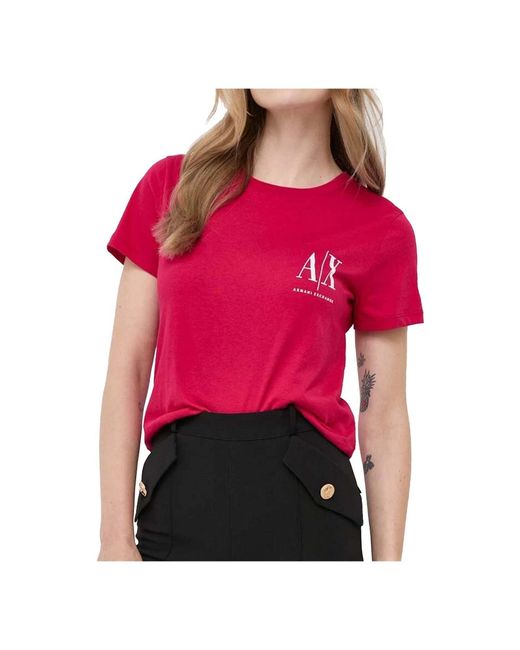 Tops > t-shirts Armani Exchange en coloris Pink