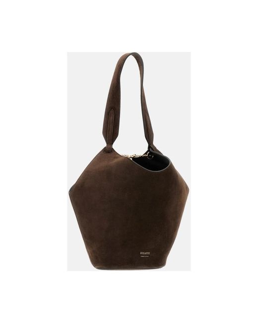 Khaite Brown Shoulder Bags