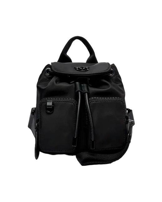 Pinko Black Funktionaler rucksack mit reißverschlusstasche