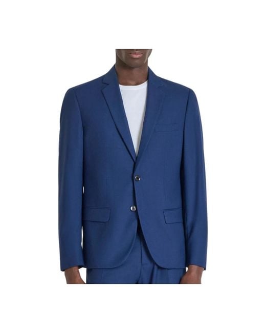 Antony Morato Jassen ,Blauw ,Stijlvolle Americana-Jas in het Blue voor heren