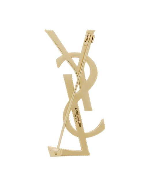 Saint Laurent Metallic Brooches