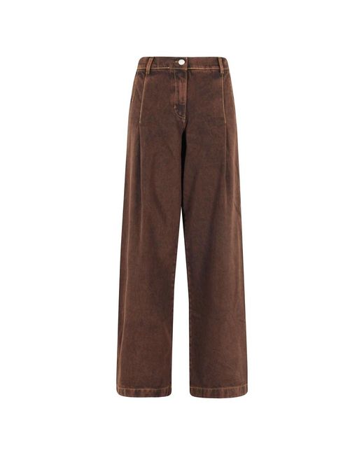 FEDERICA TOSI Brown Wide Jeans