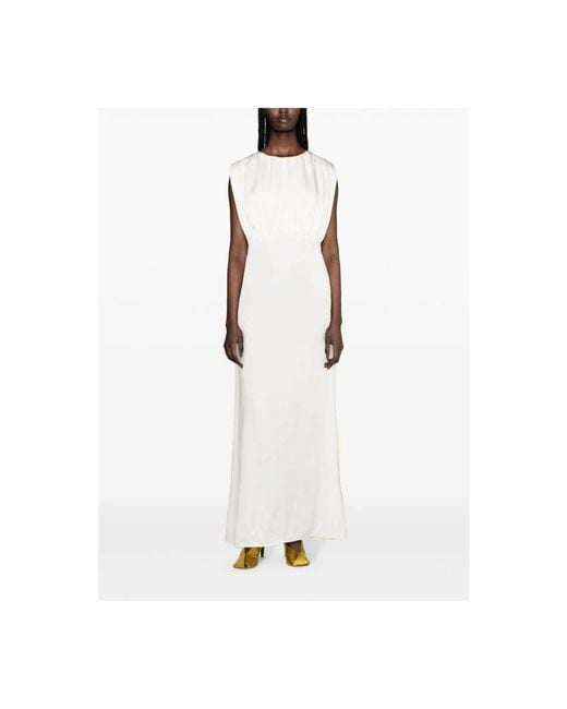 Jil Sander White Maxi Dresses