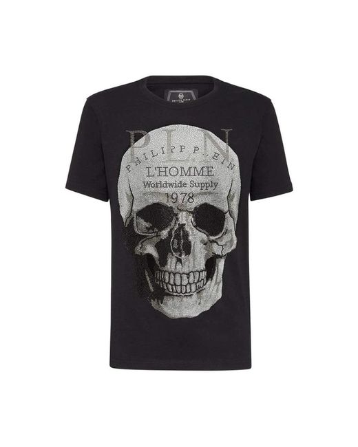 Philipp Plein Black T-Shirts for men