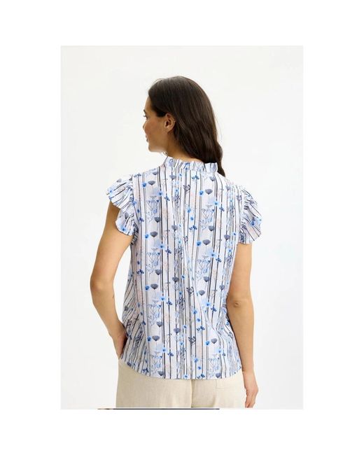 Blouses iN FRONT de color Blue