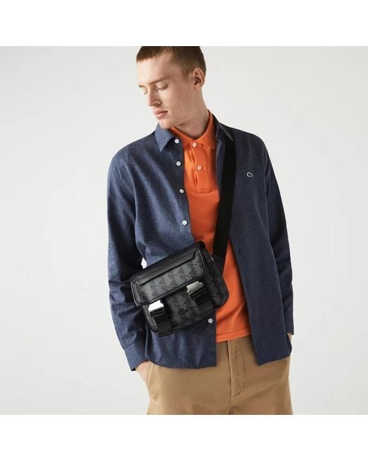Lacoste Black Messenger Bags for men