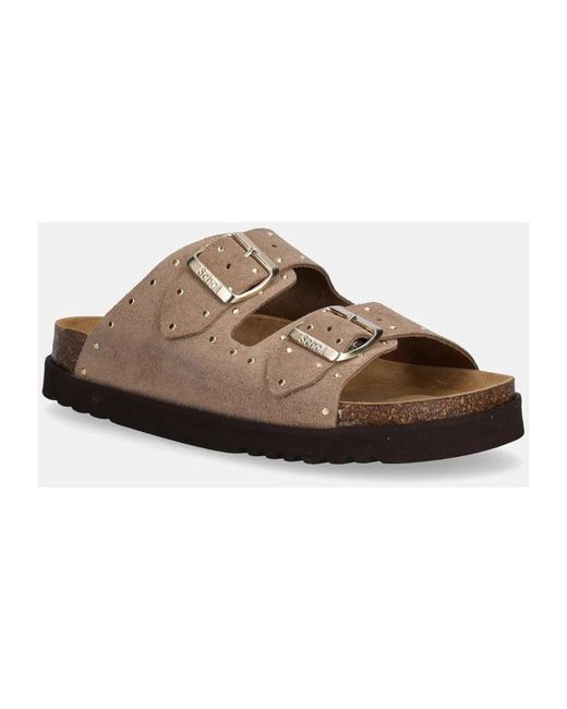 Scholl Brown Beatriz Slider