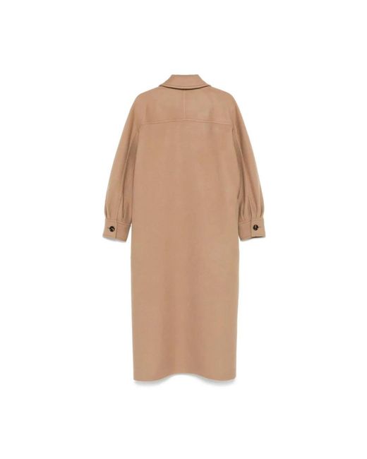 Max Mara Natural Single-Breasted Coats