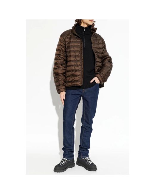 Canada Goose Jassen ,Bruin ,Leer Stratus Down Jacket in het Brown voor heren