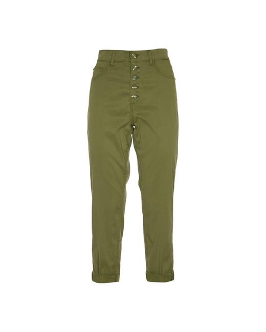 Dondup Green Cropped Trousers