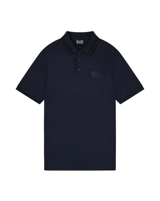 EA7 Blue Polo Shirts for men