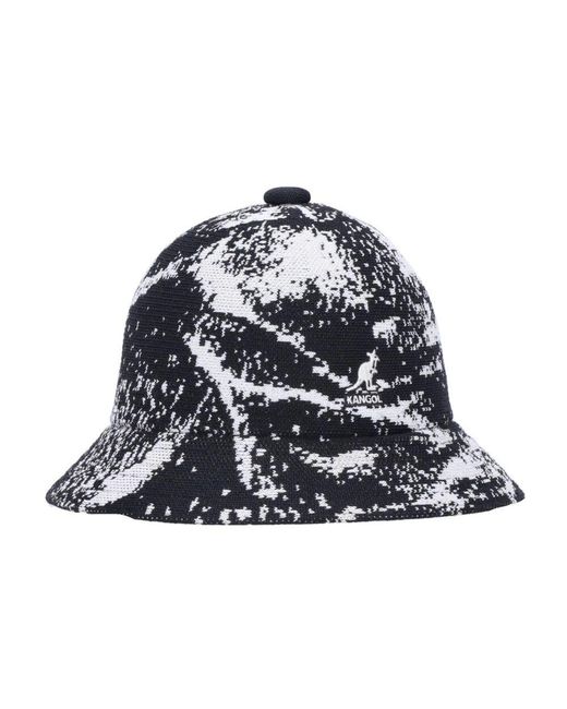 Kangol Airbrush Casual Bucket Hat Schwarz/Weiß in Blue für Herren