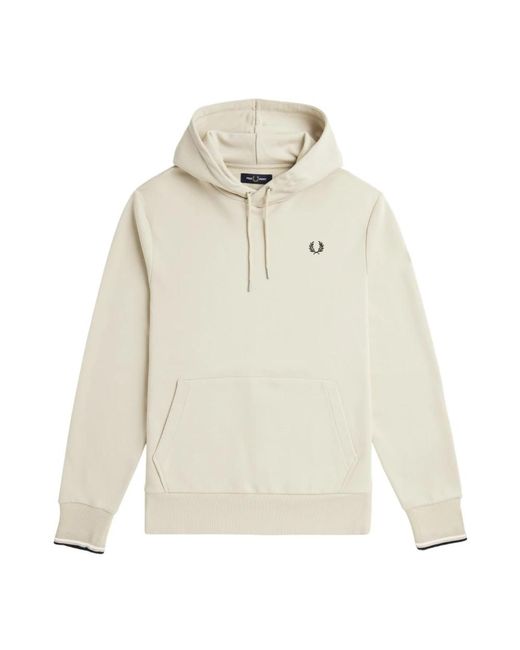 Fred Perry White Hoodies for men