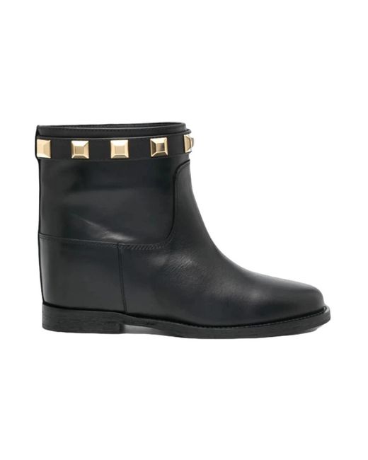 Via Roma 15 Black Ankle Boots