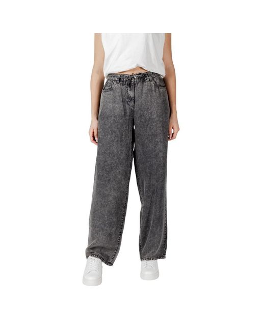 ONLY Gray Wide Jeans