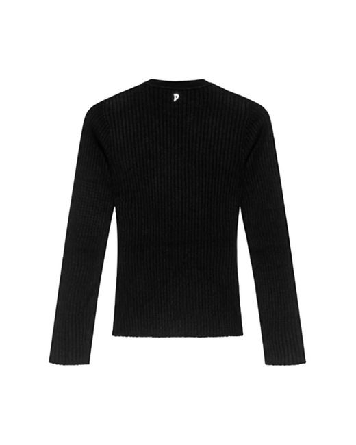 Dondup Black Round-Neck Knitwear