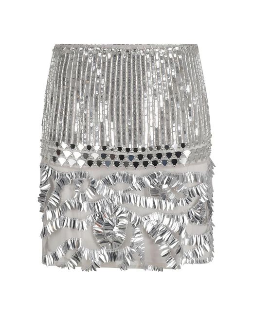 Short Skirts Alberta Ferretti de color Gray