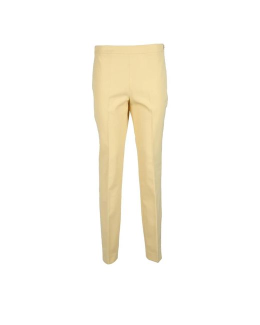 Fabiana Filippi Yellow Slim-Fit Trousers