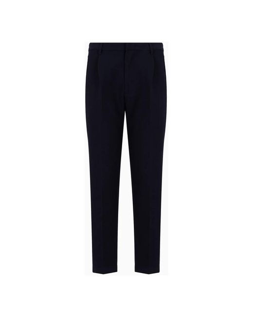 Suit Trousers di Emporio Armani in Blue da Uomo