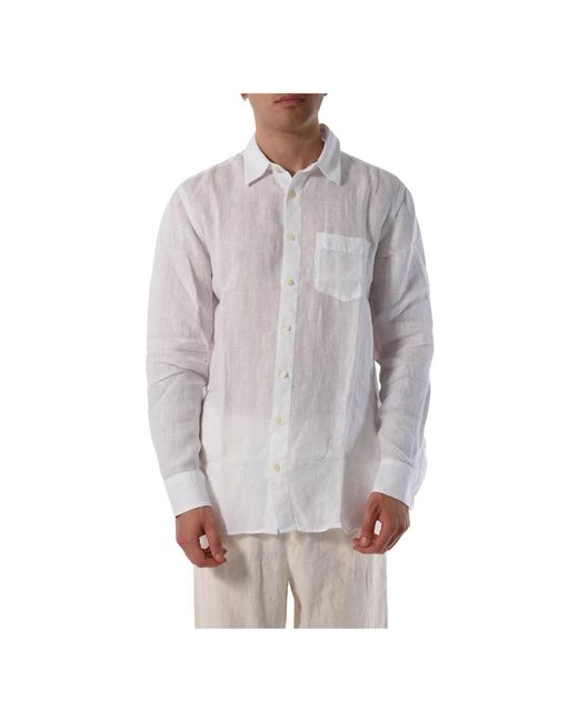 120% Lino Gray Casual Shirts for men