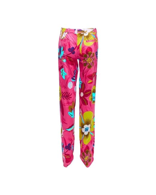 Trousers > slim-fit trousers Gucci en coloris Pink