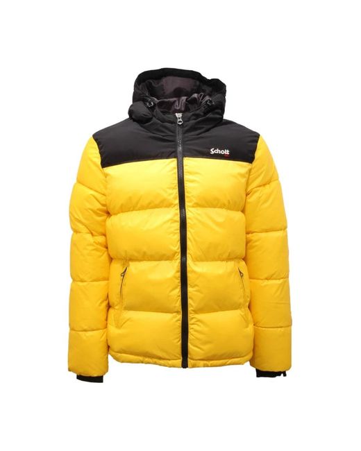Schott Nyc Winter Jackets in het Yellow voor heren