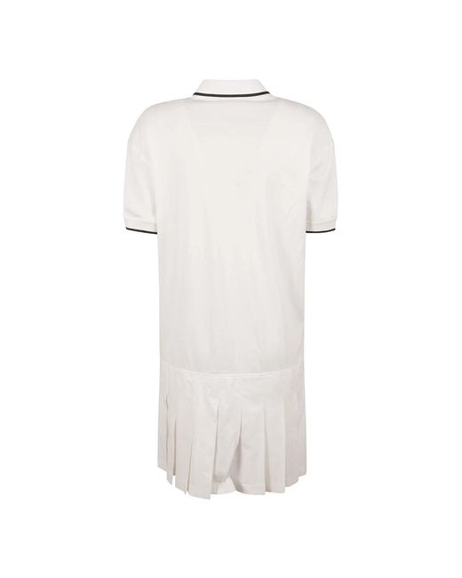 Brunello Cucinelli White Weiße tennis jersey kleid