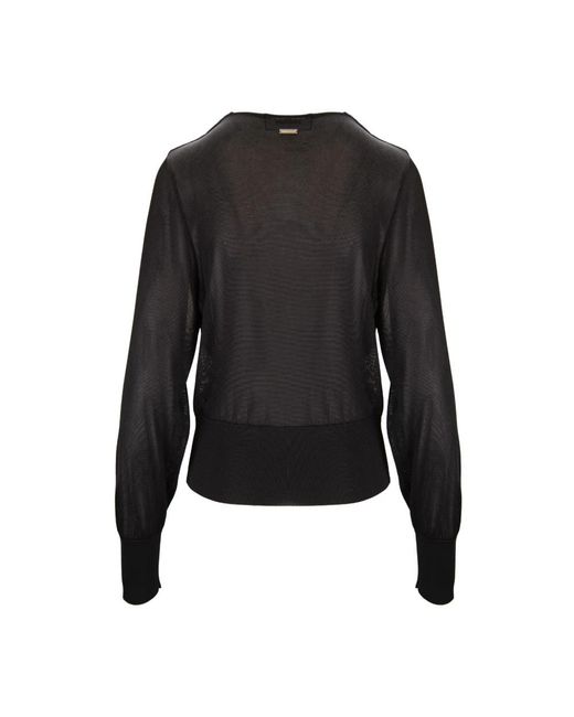 DSquared² Overhemden ,Zwart ,Diepe V-Hals Trui in het Black