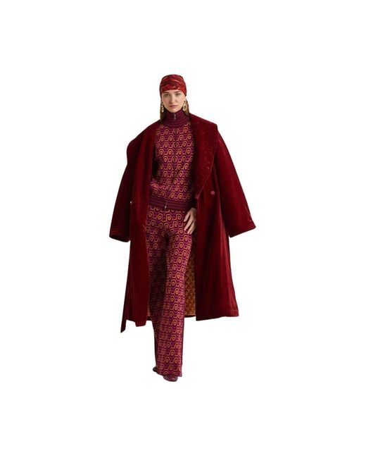 Maliparmi Red Wide Trousers