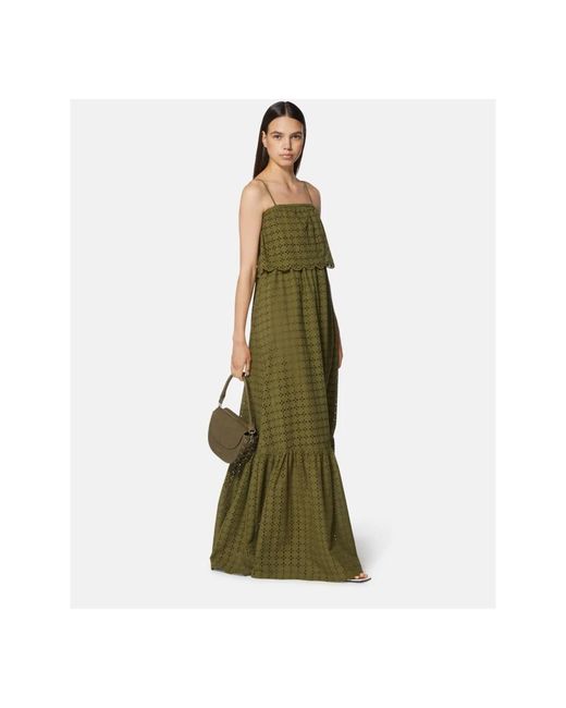Silvian Heach Green Langes Kleid