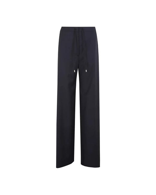 Max Mara Blue Straight Trousers