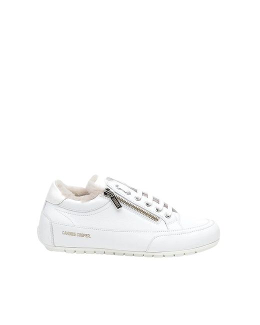 Sneakers in pelle bianca di Candice Cooper in White