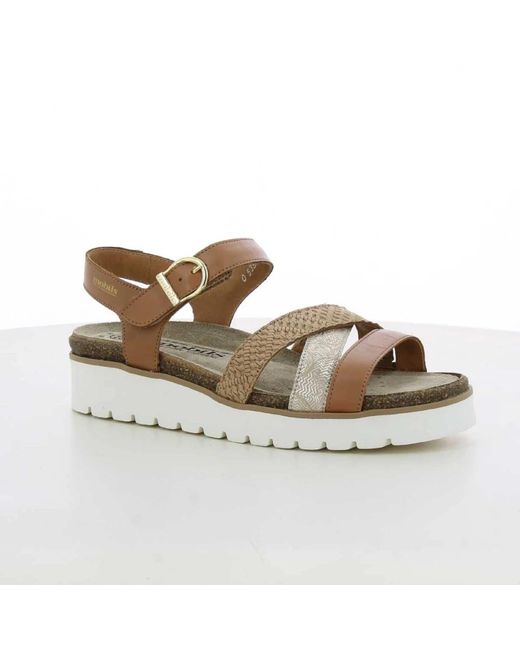 Flat Sandals Mobils de color Brown