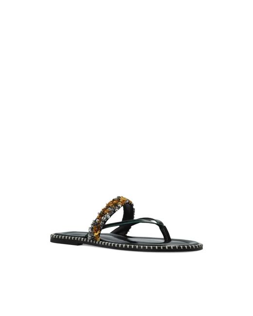 Dries Van Noten Brown Flip Flops