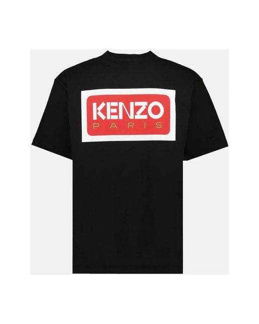 KENZO Logo print rundhals t-shirt in Black für Herren