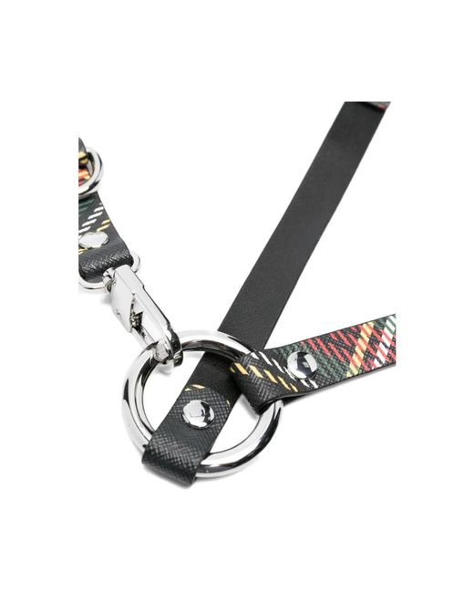 Vivienne Westwood Geruite Patroon Lederwaren Met Metalen Gesp in het White