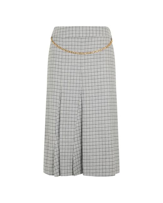Malo Gray Midi Skirts