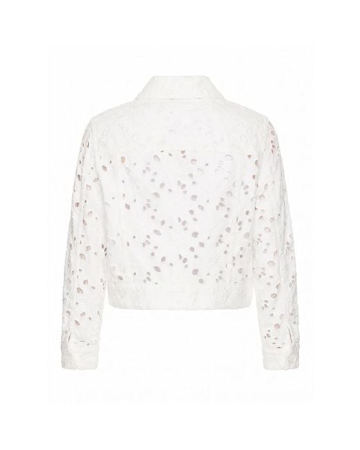 Alice + Olivia White Light Jackets