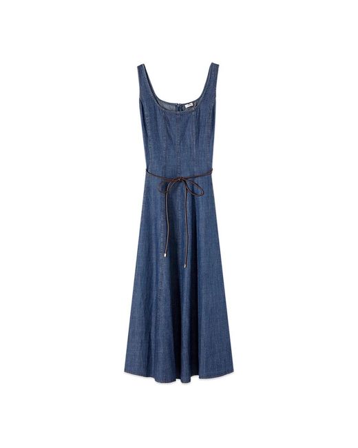 Midi Dresses Oltre en coloris Blue