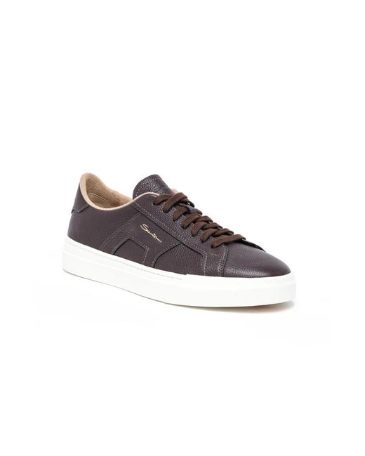 Santoni Brown Trainers for men
