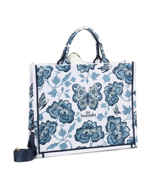 Braccialini Blue Shopping Bags