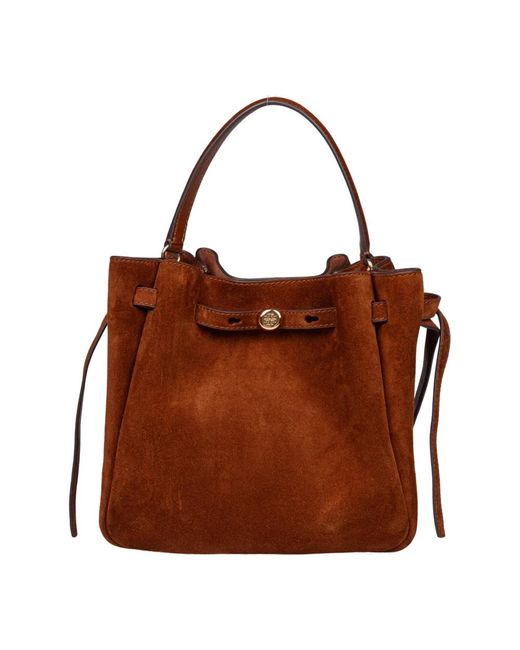Tory Burch Brown Bucket Bags