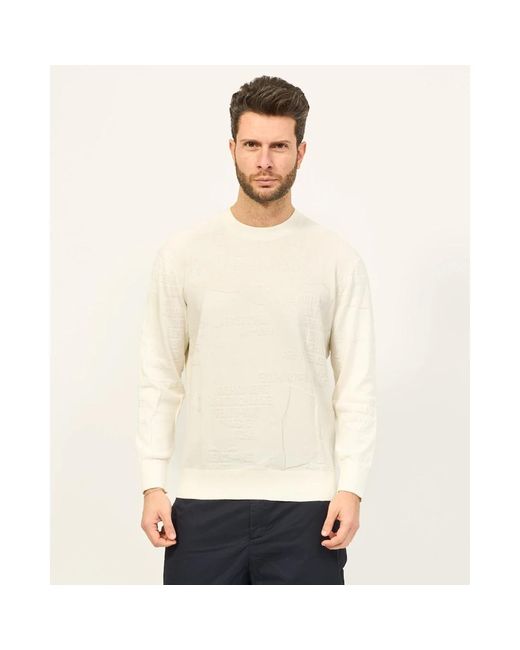 Knitwear > round-neck knitwear Armani Exchange pour homme en coloris Natural