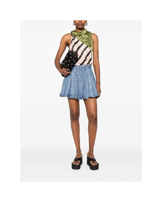 DIESEL Blue Denim Skirts
