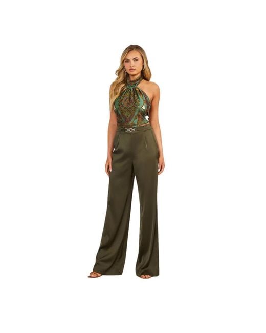 Marciano Green Wide Trousers