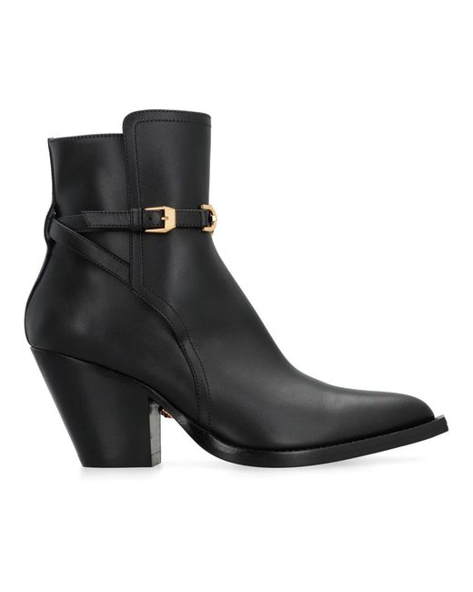 Versace Black Cowboy Boots