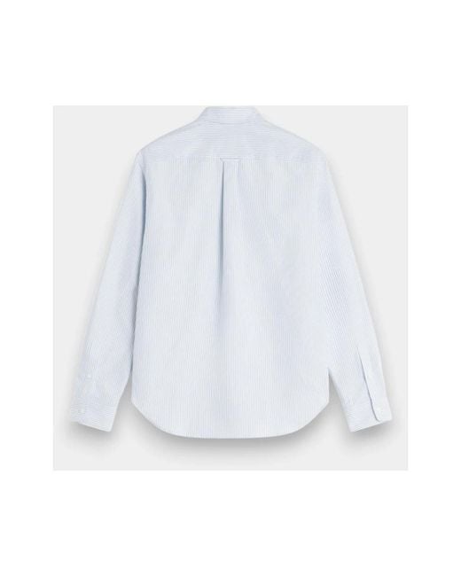 Maison Kitsuné Blue Casual Shirts for men