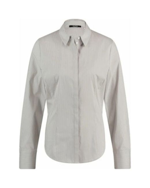 Taifun Gray Bluse Mit Langen Ärmeln