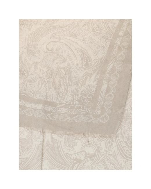 Etro Gray Scarves for men