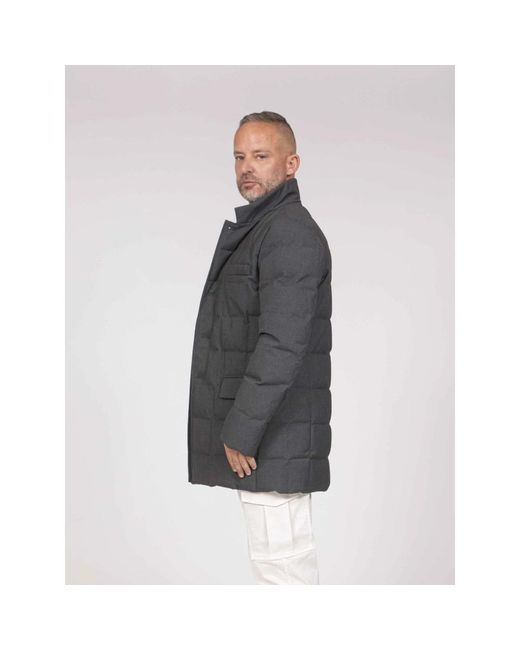 Fay Jassen ,Grijs ,Polyester Double-Front Down Coat in het Gray voor heren